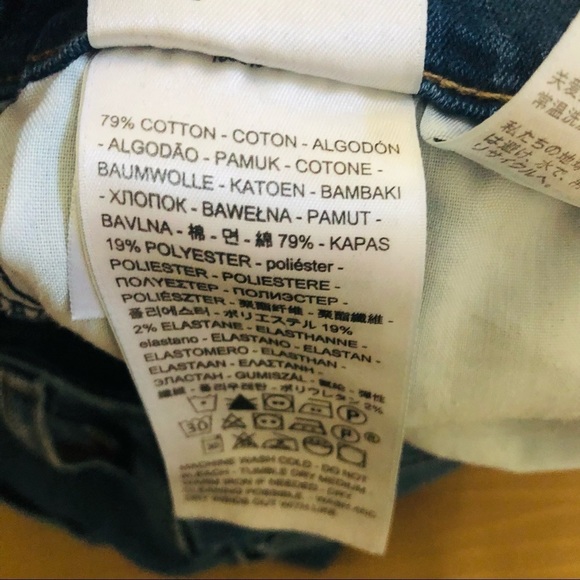 Levi’s 711 Skinny Raw Hem Distressed Jeans - Picture 6 of 7